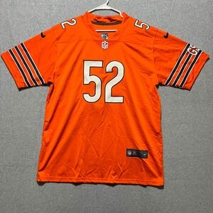 Chicago Bears 52 Mack Orange On Field Jersey Men's Large Streetwear